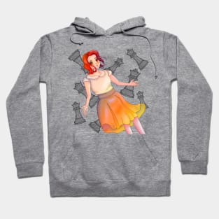 Elizabeth Harmon (Art for the cool TV series "The Queen's Gambit") Hoodie